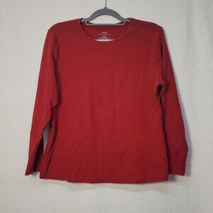 320. Venezia Long Sleeve Sweater Red Sz L (14/16)